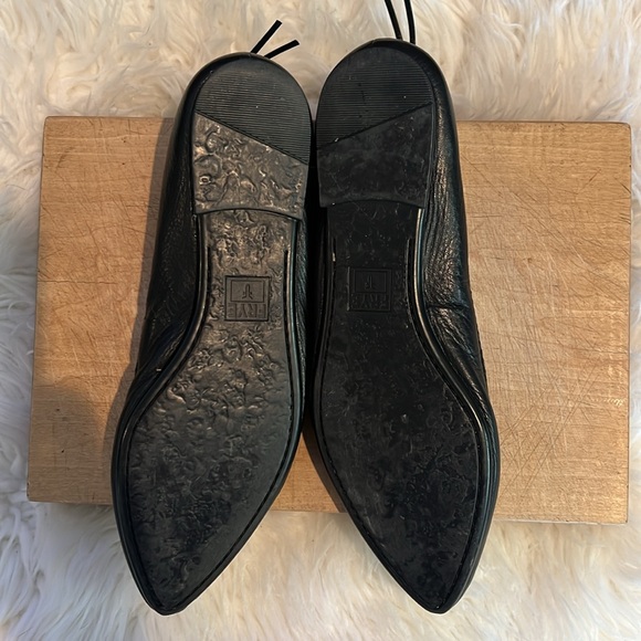 Frye Pointed Toe Leather Ballet Flats - Picture 3 of 9